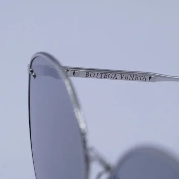Bottega Veneta BV0259S 002 Cat Eye Sunglasses - Silver Bottega Veneta BV0259S 002 Sunglasses Silver Cat Eye Frame  main image 3